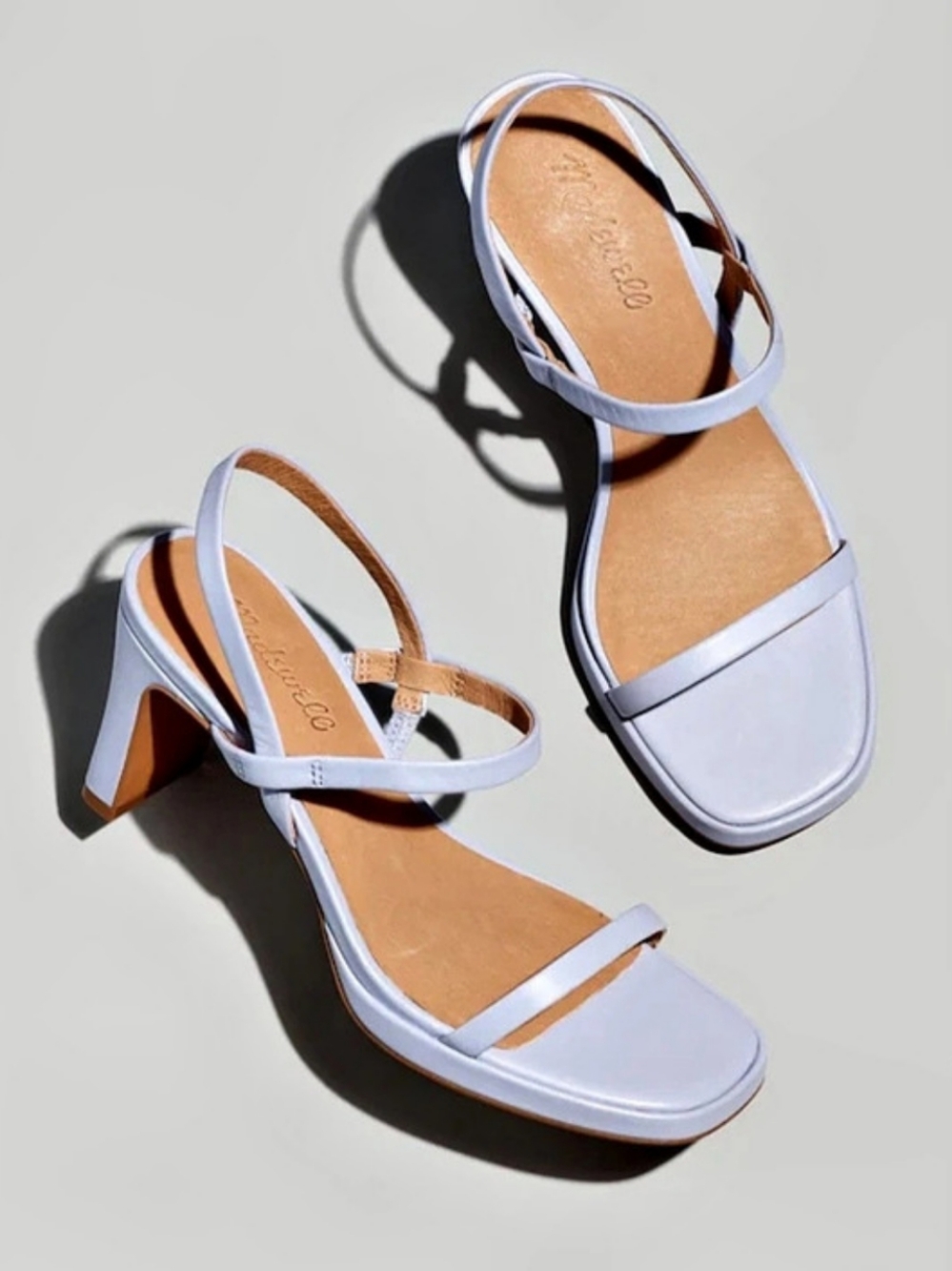 Madewell The Cherelle Slingback Sandals in a soft lilac leather colorway Size 11